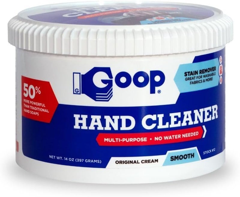 Goop Multi-Purpose Hand Cleaner - 14 oz Original Cream for Stain Removal - Image 1